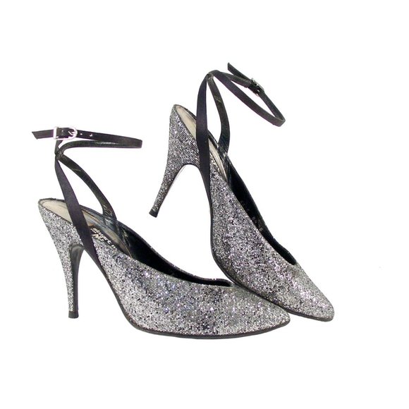 STUART WEITZMAN Neiman Marcus Vintage Glitter Heel - Picture 3 of 8